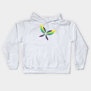Peacock Butterfly | Flying Wings Bar Charts White Kids Hoodie